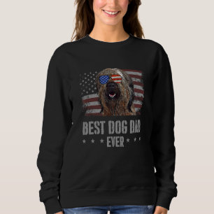 Briard Best Dog Papa Ever Retro Usa Amerikaanse vl Trui