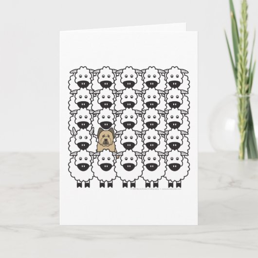 Briard bij de Schapen Kaart (Voorkant)