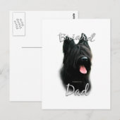 Briard Dad 2 Briefkaart (Voorkant / Achterkant)