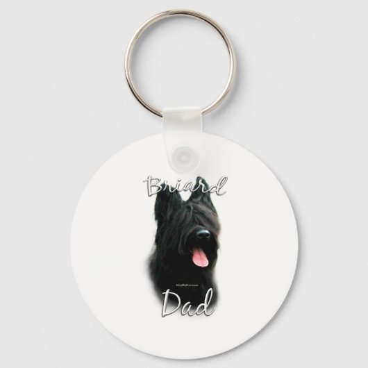 Briard Dad 2 Sleutelhanger (Voorkant)