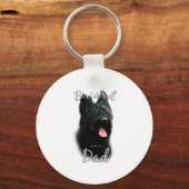 Briard Dad 2 Sleutelhanger (Voorkant)