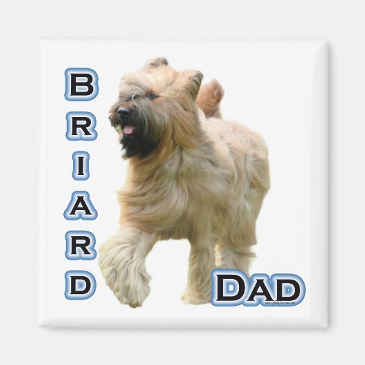 Briard Dad 4 - Magneet (Voorkant)