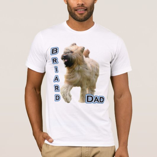 Briard Dad 4 T-shirt (Voorkant)