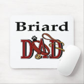 Briard Dad Gifts Muismat (Met muis)