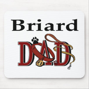 Briard Dad Gifts Muismat