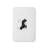 Briard Dog - Halloween Moon Silhouette Oversized T Badmat (Voorkant Verticaal)