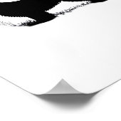 Briard Dog - Halloween Moon Silhouette Oversized T Poster (Hoek)