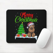Briard Dog Kerstboom Lights Funny Xmas Briard Muismat (Met muis)