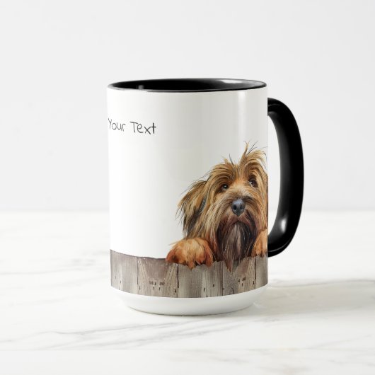 Briard Dog Mok (Voorkant rechts)