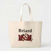 Briard Dog MOM Grote Tote Bag (Voorkant)