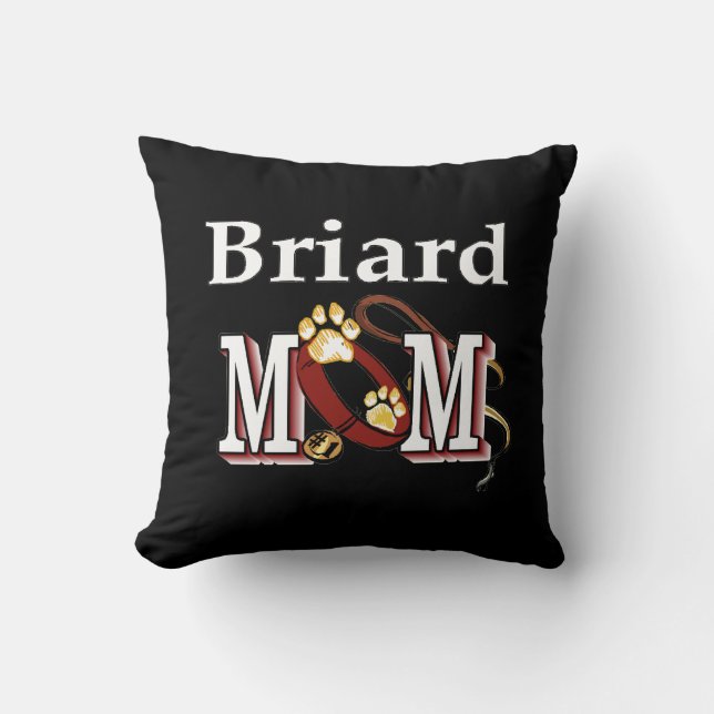 Briard Dog MOM Kussen (Voorkant)