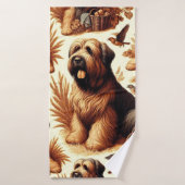 Briard Dog Naadloos Badhanddoek (Badhanddoek)