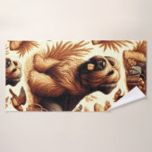  Briard Dog Naadloos Badhanddoek (Badhanddoek)