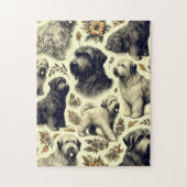  Briard Dog Naadloos Legpuzzel (Verticaal)