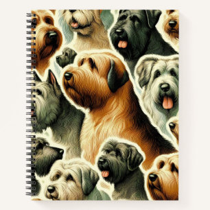 Briard Dog Naadloos Notitieboek
