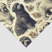  Briard Dog Naadloos Tissuepapier (Detail)