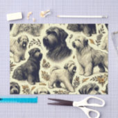  Briard Dog Naadloos Tissuepapier (Craft)