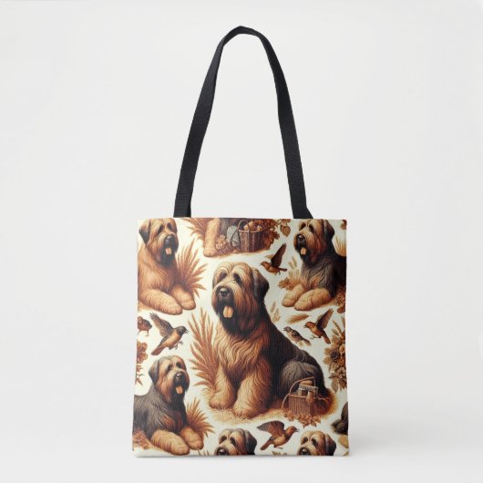  Briard Dog Naadloos Tote Bag (Voorkant)