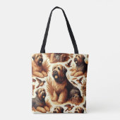  Briard Dog Naadloos Tote Bag (Achterkant)