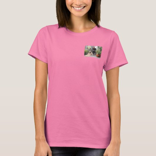 Briard Dog onder Gazebo T-shirt (Voorkant)