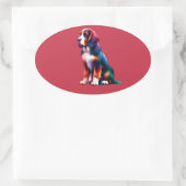 Briard Dog Ovale Sticker (Tas)