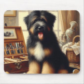 Briard Dog Painting Muismat (Voorkant)
