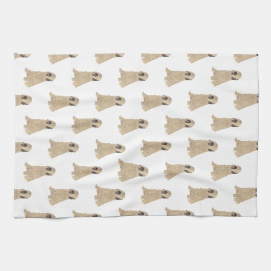 Briard Dog Pattern Theedoek (Horizontaal)