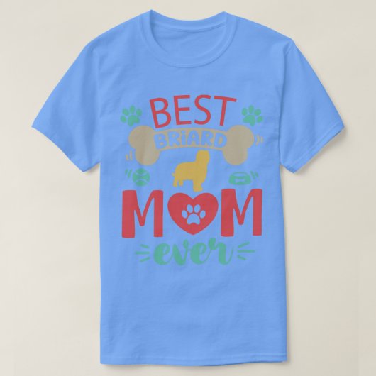 Briard Dog T-shirt (Design voorkant)