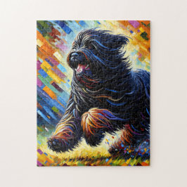 Briard Hond Acryl Kunstprint Hond Liefhebber Cadea Legpuzzel