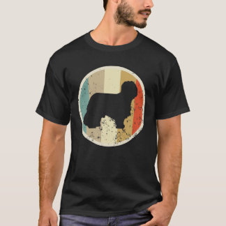 Briard Hondenliefhebber Retro Grunge Style T-shirt