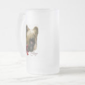 Briard kerstcadeaus matglas bierpul (Voorkant links)