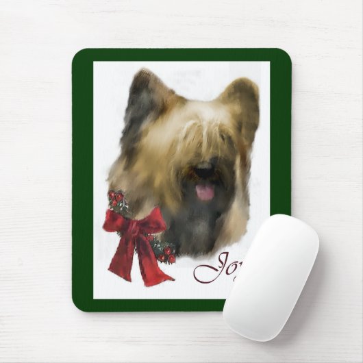 Briard kerstcadeaus muismat (Met muis)