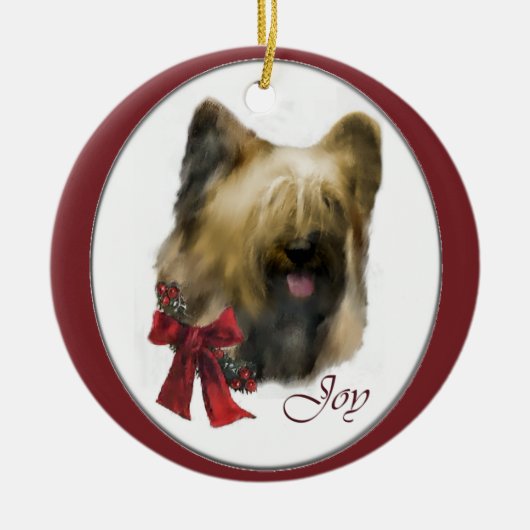 Briard kerstcadeaus Ornament (Voorkant)
