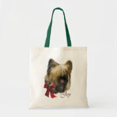 Briard kerstcadeaus tote bag (Voorkant)