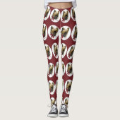 Briard Kerstmis Leggings (Voorkant)