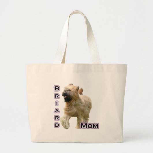 Briard Moeder 4 Grote Tote Bag (Voorkant)