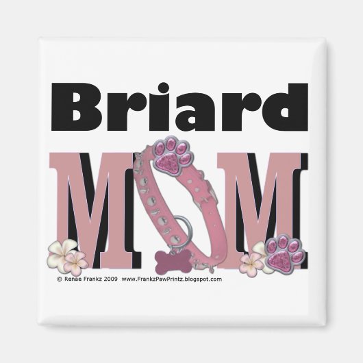 Briard MOM Magneet (Voorkant)