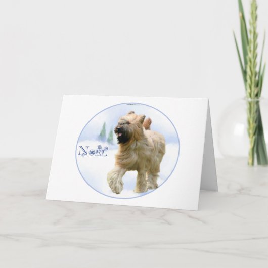 Briard Noel Feestdagen Kaart (Voorkant)