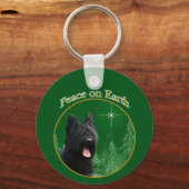 Briard Peace Sleutelhanger (Voorkant)