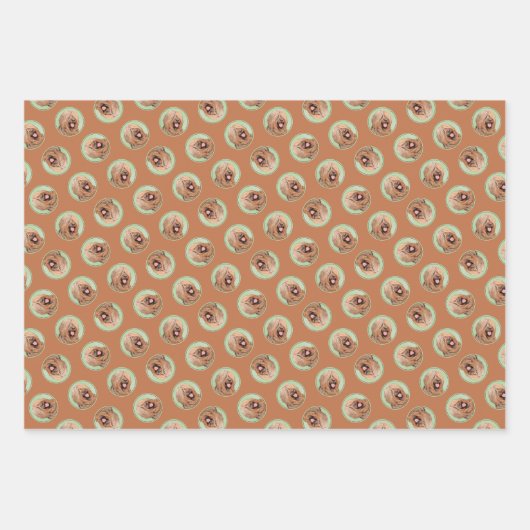 Briard Schilderen Tawny Black Overlay Schattigee D Inpakpapier Vel (Voorkant 3)