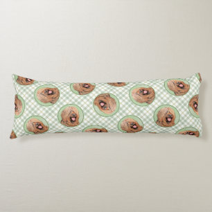 Briard Schilderen Tawny Black Overlay Schattigee D Lichaamskussen