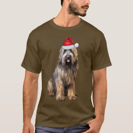 Briard Shepherd Hondenliefhebber Funny Christmas T-shirt