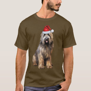 Briard Shepherd Hondenliefhebber Funny Christmas T-shirt