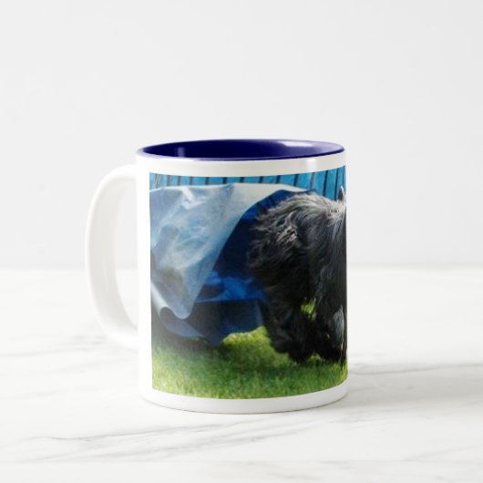 Briard Tasse Tweekleurige Koffiemok (Voorkant links)