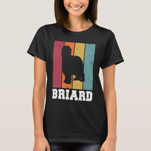Briard Vintage 1 T-shirt (Voorkant)