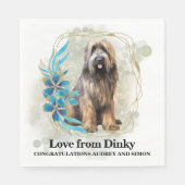 Briard Wedding Ik doe ook servetten met honden Fot (Voorkant)