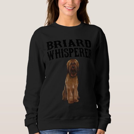Briard Wisperer Dog Trui (Voorkant)