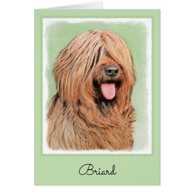 Briardschildering - Kute Original Dog Art (Voorkant)