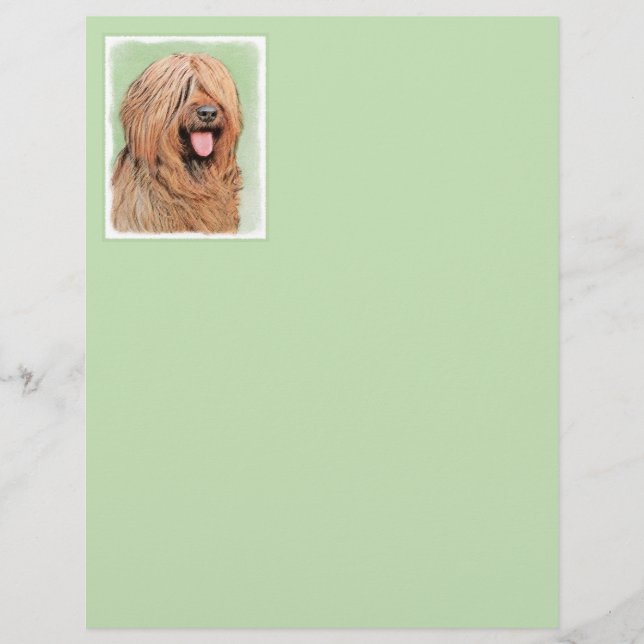Briardschildering - Kute Original Dog Art (Voorkant)