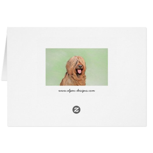 Briardschildering - Kute Original Dog Art (Achterkant Horizontaal)